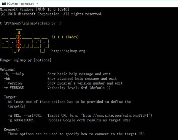 利用sqlmap進行php+mysql注入（windows環境）